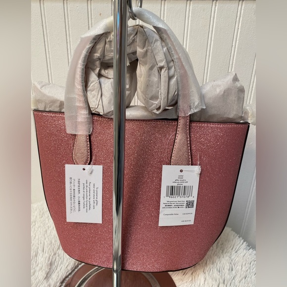 NWT RETAIL $329 KATE SPADE GLIMMER SATCHEL CROSSBODY Mitten Pink - Picture 3 of 10